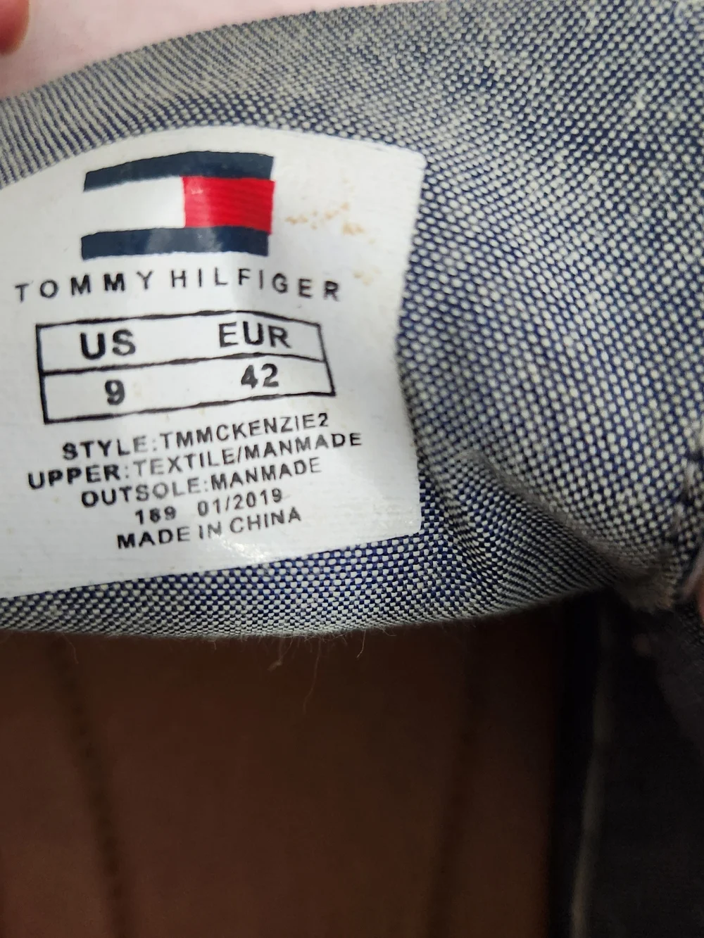 Tommy Hilfiger Pink Canvas Men's Lace-Up Sneakers